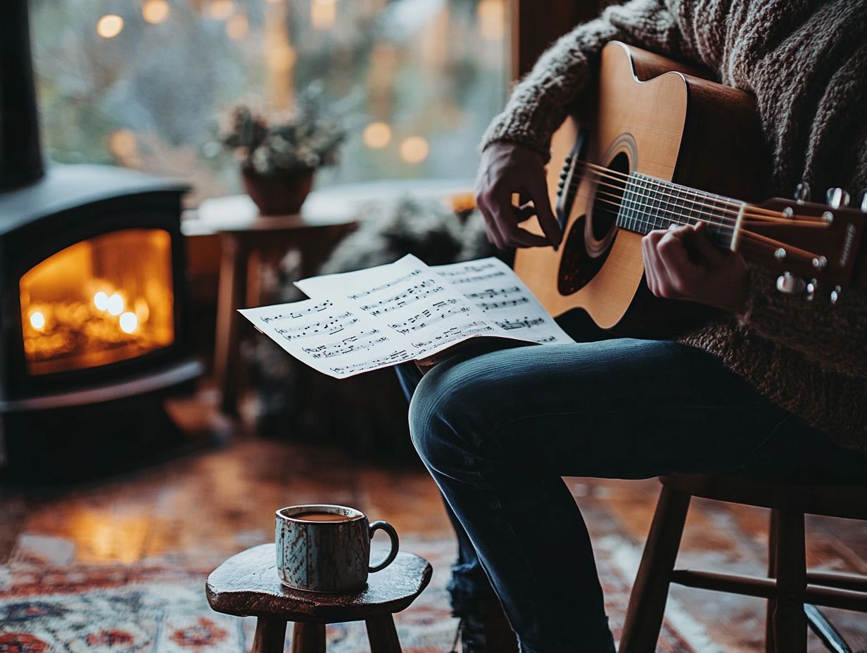 Playing the Song on Guitar